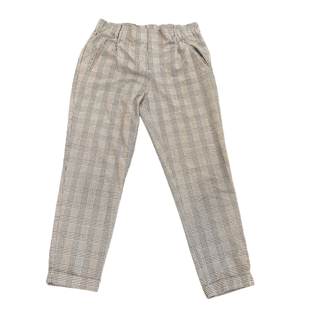 Zara Black and White Houndstooth Pants